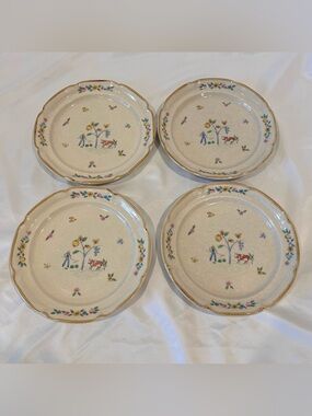 Vintage International Heartland #7774 Salad Plates Set of 4 Japan